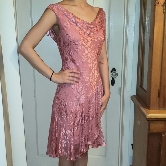 alex evenings pink dress